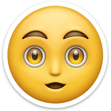 A emoji with its eyes facing separate directions sticker