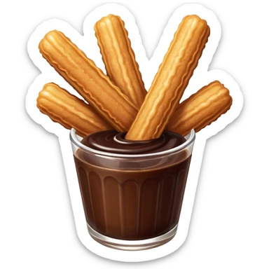 Churro with chocolate  sticker