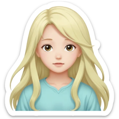 Gorgeous Beautiful Pretty Anime-Pastel-Girl aesthetic sticker