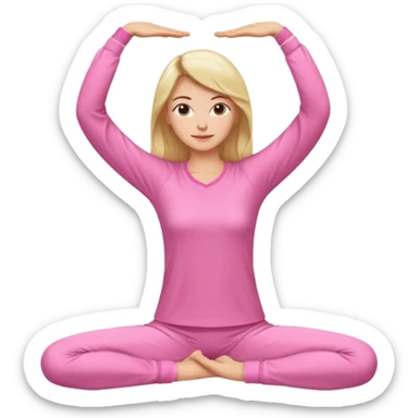 {
      "type": "human",
      "look": "pink pyjama lady, long sleeves, stretching arms",
    } sticker