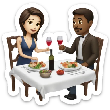 dinner date sticker