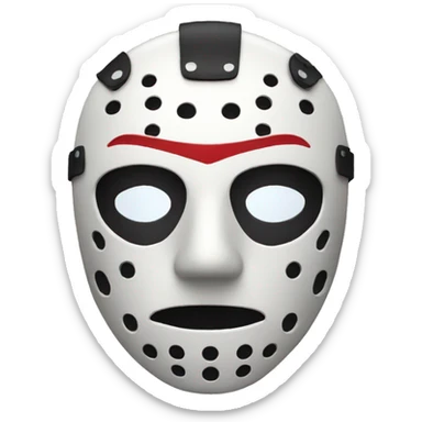 Jason mask sticker