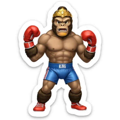 king kong boxing sticker