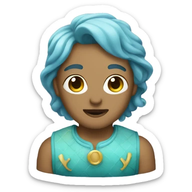 Zodiac sign aquarius sticker