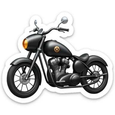 Bullet bike with black sticker