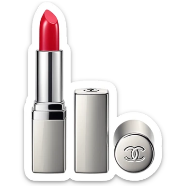 Pale silver cream Chanel  sticker