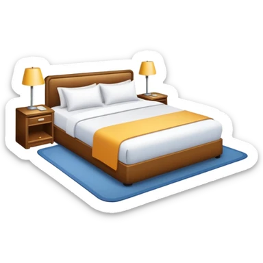 Accommodation-Place to live in on holiday. sticker