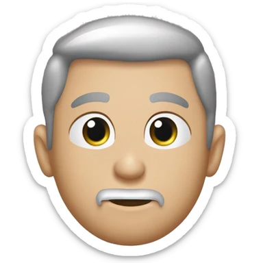 Kot brytyjczyk szary maly z wiekszym cialem i mala glowką ze slodkim pyszczkiem mala i miła zrob mi ja w czapce z rybą  sticker