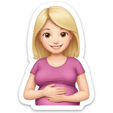 pregnant  girl  sticker