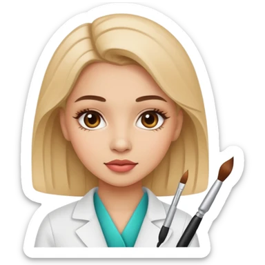 think about it girl cosmetology sticker