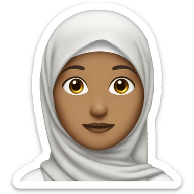Hijab fair skin  sticker