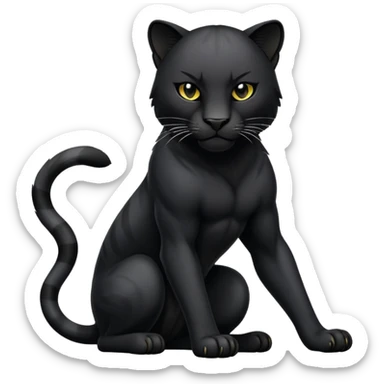 Animal pantera negra sticker