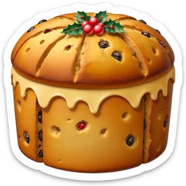 Christmas panettone sticker