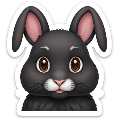 black rabbit with jersey sticker