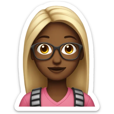 Girlish software engineer sticker