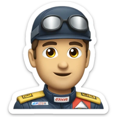 Piloto de rallys sticker