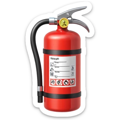 Fire extinguisher sticker