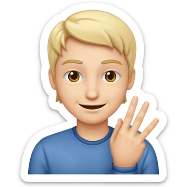 Face smirking and pinching fingers  sticker