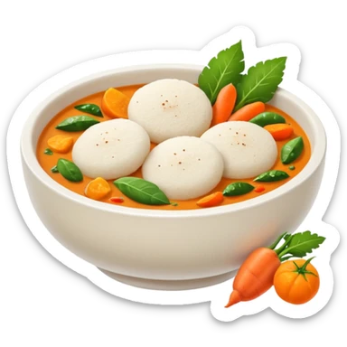 Idli and sambar sticker