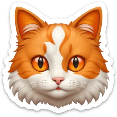 Cat smirk sticker