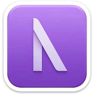 Netflix aesthetic "N" logo in pastel purple sticker