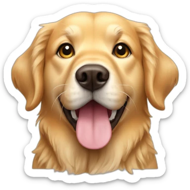 golden retriver dog chino sticker