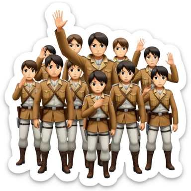 Attack on Titan salute  sticker