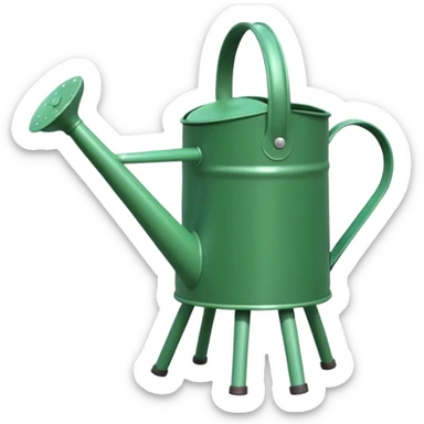give me a watering can with legs sticker