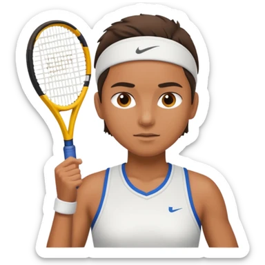 tennis player sticker