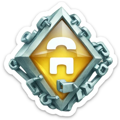 A diamond made of keys sticker