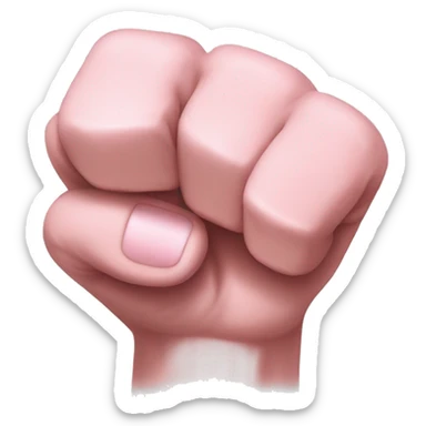 fist with index and pinkie extended sticker