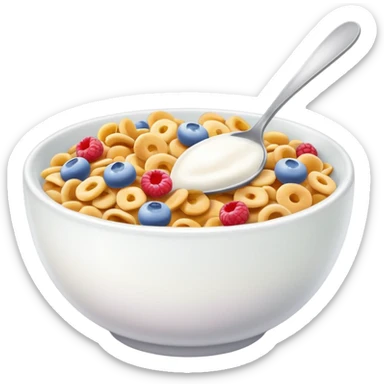 cereal with milk sticker
