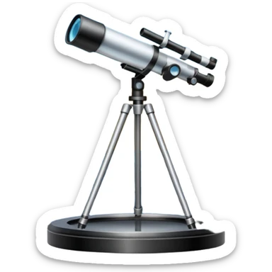 un observatoire avec un telescope qui sort du dome sticker