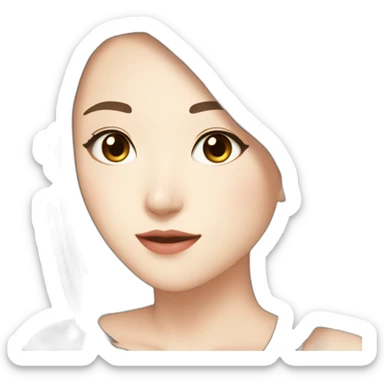 Ueda Sae（Beautiful Girl・Whitening・Medium Hair・Brown Hair） sticker