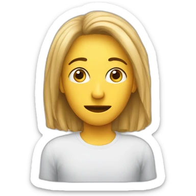 Une personne qui regarde de façon bizarre et qui fait une tête pas contente sticker