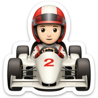 Formula racer sticker