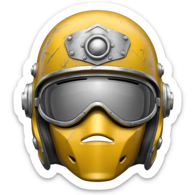 pilot helmet sticker