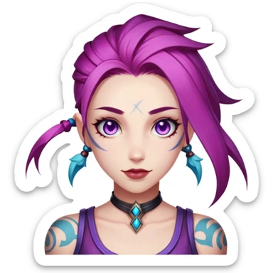 Jinx from League Of Legend sticker