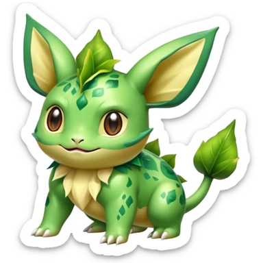 Shiny Exotic Bulbasaur-Leafeon-Bayleaf-Hybrid-Creature sticker