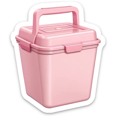 Light pink takeout  sticker