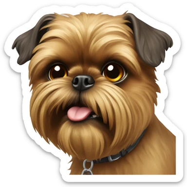 Brussels Griffon dog sticker