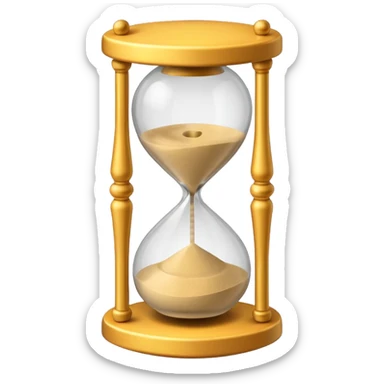 sand clock 3d sticker