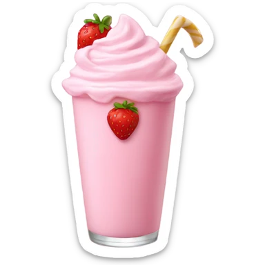 strawberry milkshake sticker