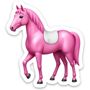 Pink horse sticker