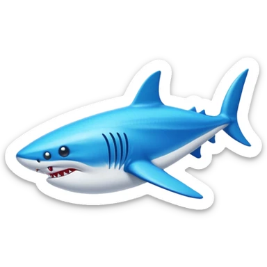 Tiburón con zapatos Nike sticker