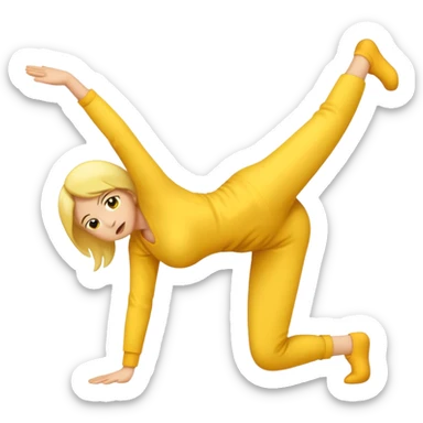 Emoji sadly twerking sticker