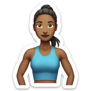 Thin mam fitness sticker