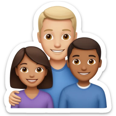a family of three sticker