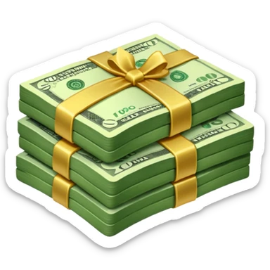 money on hand sticker