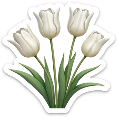 white tulips emoji
 sticker